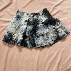 KatieJ tie dye ruffle eyelet Skirt Size girls Large